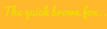 Image with Font Color EEDB00 and Background Color FFB92A